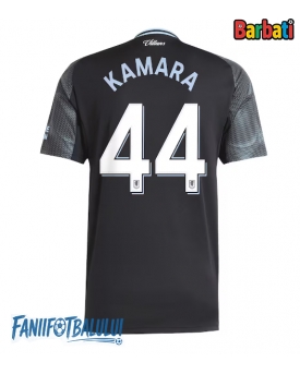 Aston Villa Boubacar Kamara #44 Tricou Fotbal Replică 2025-26 Barbati Deplasare